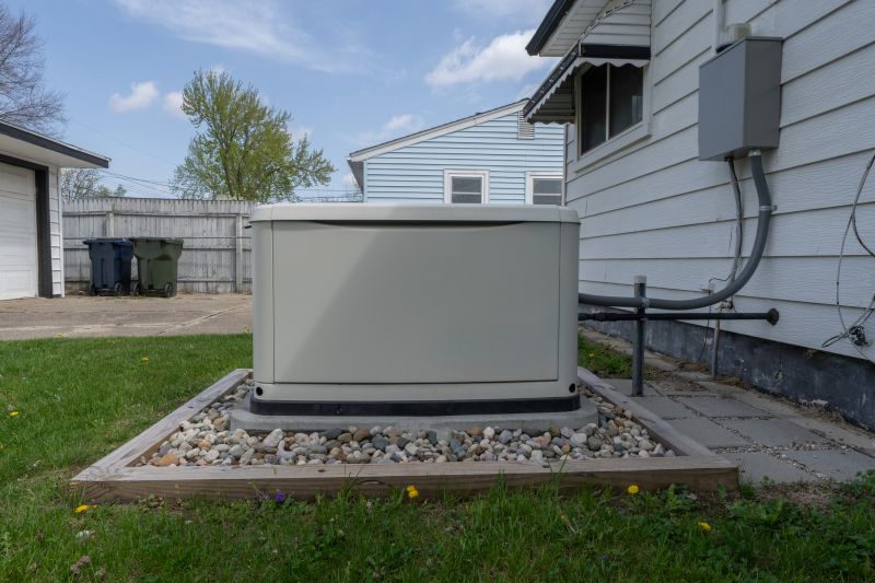 Close-up of a Residential Generator Unit
